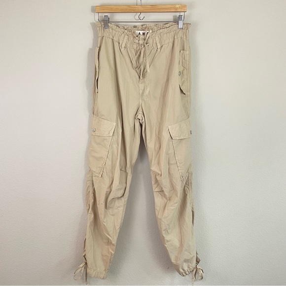 AMO Oatmeal Parachute Cargo Pants‎ Size Medium - Picture 3 of 13